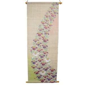    Ayame   Iris Japanese Wall Hanging Tapestry