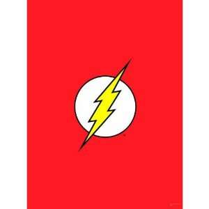  DC Comics The Flash Logo Fabric Poster: Home & Kitchen