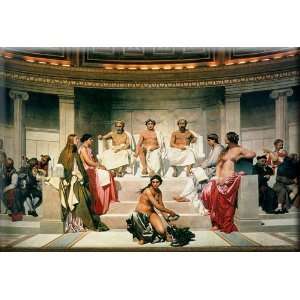 Hemicycle of the Ecole des BeauxArts 30x21 Streched Canvas Art by 