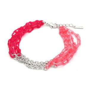   Aznavour] Lovely & Cute Coolish Bracelet / Hot pink & Pink.: Jewelry