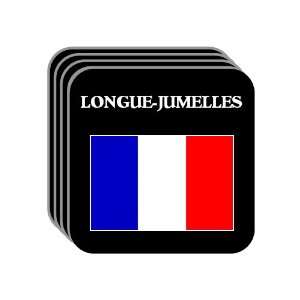 France   LONGUE JUMELLES Set of 4 Mini Mousepad Coasters 