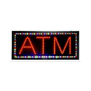  ATM Chasing Flashing LED Sign 10.5 x 24: Home Improvement
