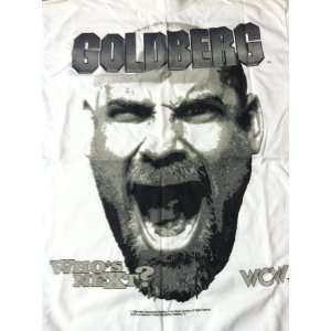  WCW Goldberg Whos Next White T Shirt Size X Large 