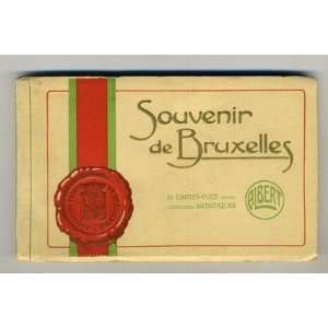  Souvenir de Bruxelles 20 Postcards in Booklet by Albert 