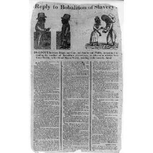    Bobalition,slavery,African American illiteracy,1819