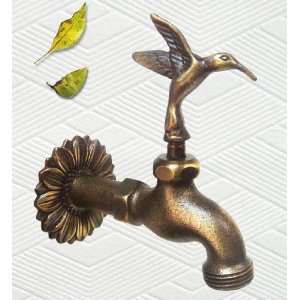 Solid Brass Hummingbird Faucet:  Kitchen & Dining