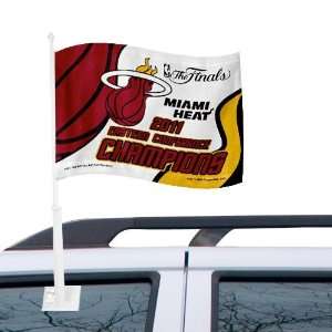  Miami Heat 2011 NBA Finals Bound Car Flag (): Sports 