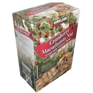 Kirkland Signature Cranberry Macadamia Nut Cereal with Natural Flavor 