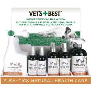  Vets Best 10350VB Natural Flea + Tick Display: Health 