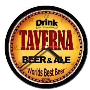  TAVERNA beer and ale cerveza wall clock: Everything Else
