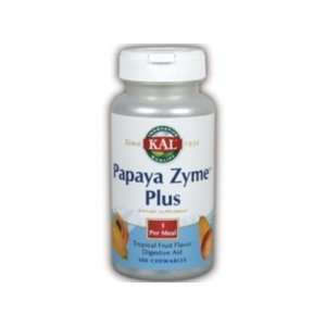   : KAL   Papaya Zyme Plus, 200 mg, 100 tablets: Health & Personal Care