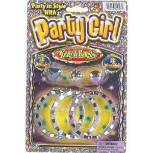 PARTY GIRL RINGS/BRACELET SET (Sold: 3 Units per Pack)