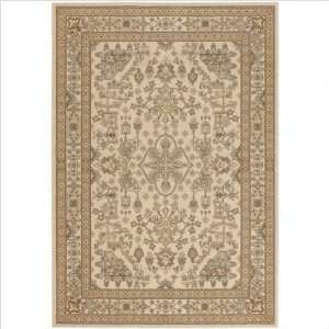 Couristan 3165/0191 Samarra Kashan Medallion Cream Oriental Rug Size 