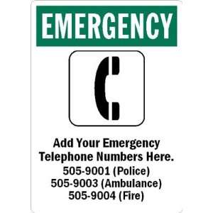  EmergencyAdd Your Emergency Telephone Numbers Here 
