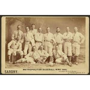  Metropolitan baseball,New York,uniforms,neckties,1882 