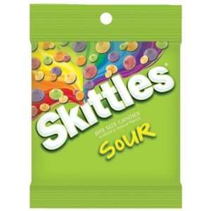 Skittles Sours Peg Bag  12 Count Grocery & Gourmet Food