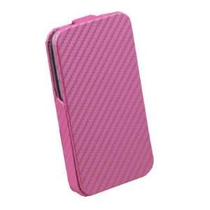  Pink Matts Pattern PU Leather Case for Apple iPhone 4G 