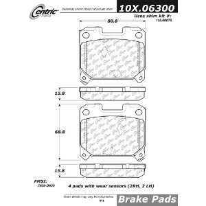  Centric Parts, 100.06300, OEM Brake Pads Automotive