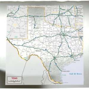 Izola Shower Curtain, Texas State Map 