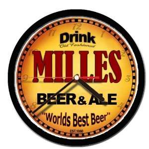  MILLES beer and ale cerveza wall clock 