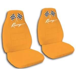   orange racing car seat covers for a 2009 Chevrolet Camaro. Automotive