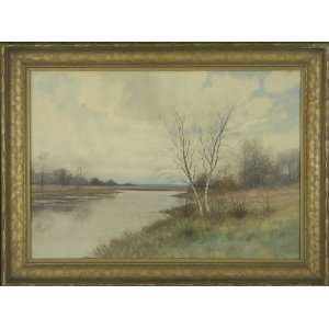  River Landscape   Watercolor   Paul Jones   17x24