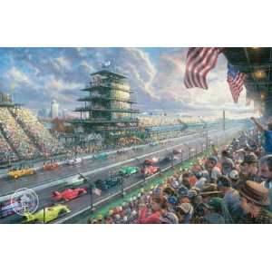 Thomas Kinkade   Indy Excitement, 100 Years of Racing Artists Proof 