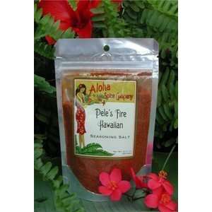 Hawaii Aloha Spice Peles Fire Sea Salt:  Grocery & Gourmet 
