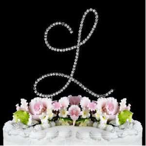   MONOGRAM WEDDING CAKE TOPPER SMALL LETTER L: Everything Else