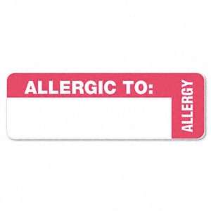   Tabbies Medical Labels for Allergy Warnings TAB40562: Office Products