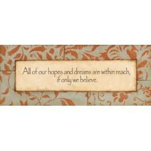  Hopes And Dreams Finest LAMINATED Print Stephanie Marrott 