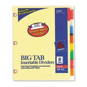  Avery® WorkSaver® Big Tab Paper Dividers INDEX,BNDR,11X8 
