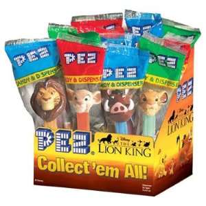 Pez Dispensers   Lion King, 12 count: Grocery & Gourmet Food