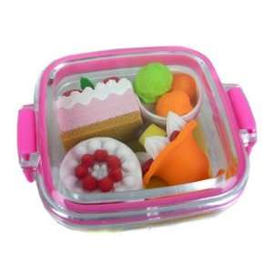   : Iwako: Japanese Eraser / Desert / 4PCS with Pink Case: Toys & Games