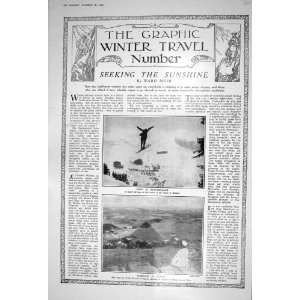 1922 SNOW SWITZERLAND SKI JUMP KLOSTERS EGYPT PYRAMID CHEOPS ALGIERS 