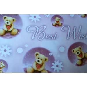  Gift Wrapping Paper   Best Wishes Bears 