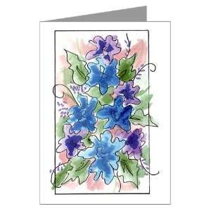  Violet Blue Array Greeting Cards Pk of 10 by CafePress 