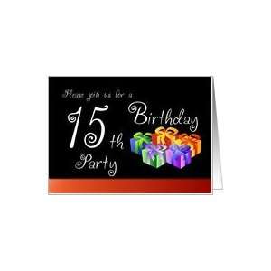  15th Birthday Party Invitation   Gifts Card: Toys & Games