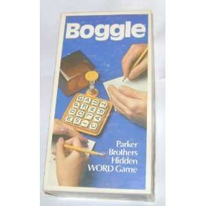 VINTAGE WORD GAME    Boggle    Parker Brothers Hidden Word Game 