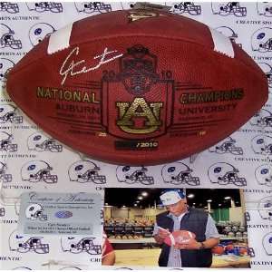  Cam Newton Autographed/Hand Signed Auburn Champs Official 