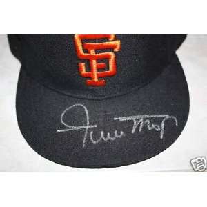  WILLIE MAYS Autograph Signed Giants Cap/Hat x: Sports 