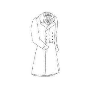  1840s Double Breasted Frock Coat Pattern   Small (34 38 