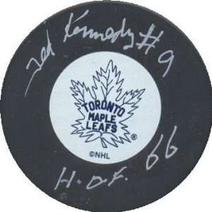 Ted Kennedy Autographed Puck   ):  Sports & Outdoors