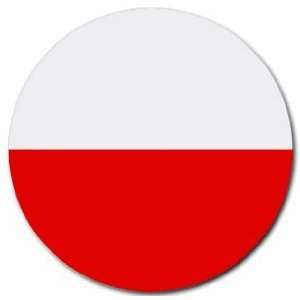  Poland Flag Round Mouse Pad: Office Products