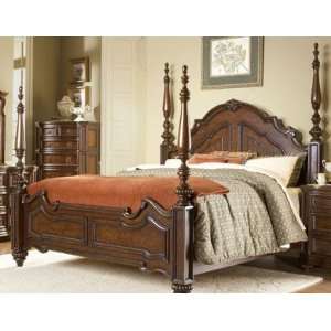   Homelegance Prenzo Poster Bed in Rich Brown Finish: Home & Kitchen