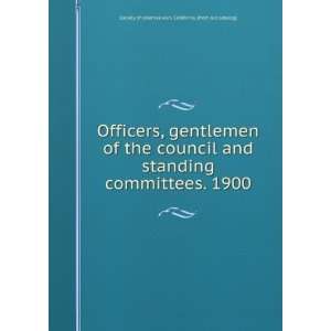  Officers, gentlemen of the council and standing committees 