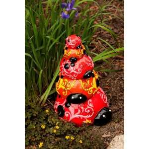  Resin Stacked Ladybugs Statuary: Patio, Lawn & Garden