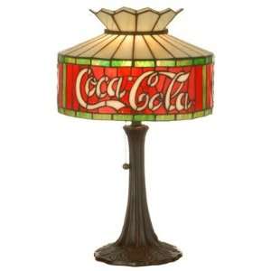  Meyda Tiffany 74066 Coca Cola   Accent Lamp, Stained