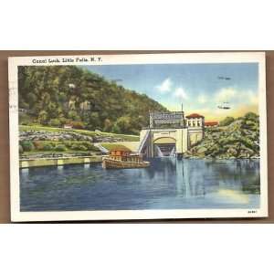 Postcard Canal Lock Little Falls New York 1949 Everything 