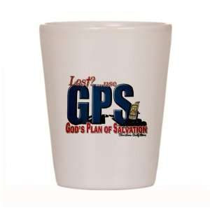  Shot Glass White of Lost Use GPS Gods Plan of Salvation 